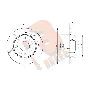 R BRAKE 78RBD21063