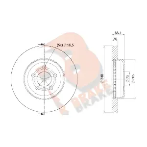 R BRAKE 78RBD23554