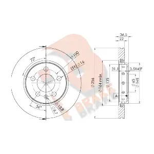 R BRAKE 78RBD24092