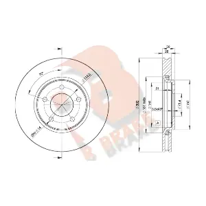 R BRAKE 78RBD23918