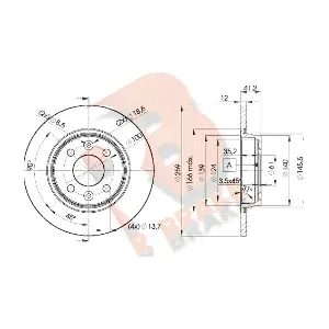 R BRAKE 78RBD24707