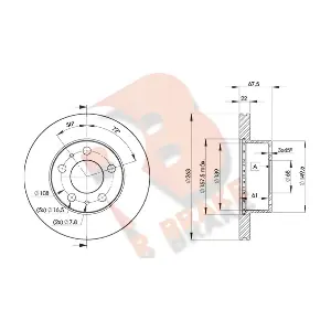 R BRAKE 78RBD29131