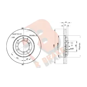 R BRAKE 78RBD29050