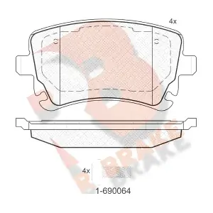 R BRAKE RB1674204