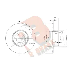 R BRAKE 78RBD20751