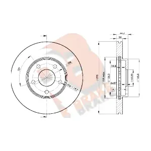 R BRAKE 78RBD25980