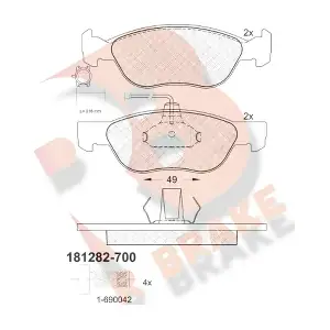 R BRAKE RB1282700