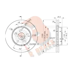 R BRAKE 78RBD22047