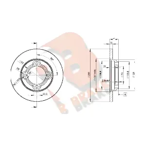 78RBD23252 R BRAKE
