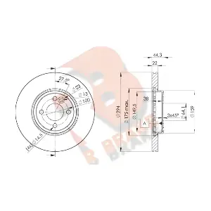 78RBD22892 R BRAKE