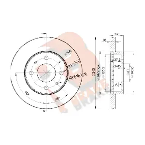 78RBD25800 R BRAKE