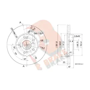 R BRAKE 78RBD21257