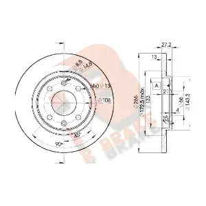 R BRAKE 78RBD24692