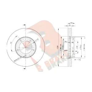 R BRAKE 78RBD25180