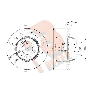 R BRAKE 78RBD16402