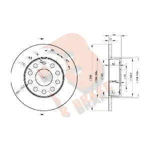 R BRAKE 78RBD25310