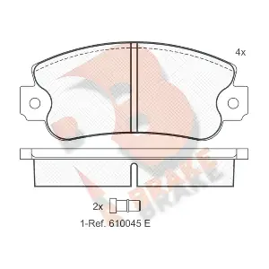 R BRAKE RB0418