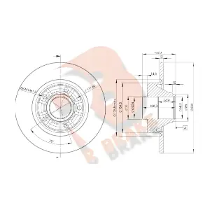 R BRAKE 78RBD16846