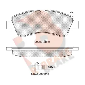 R BRAKE RB1388-402