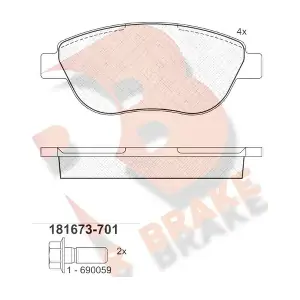 R BRAKE RB1673-701