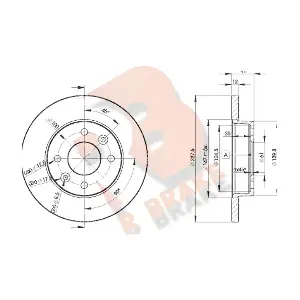 R BRAKE 78RBD24705