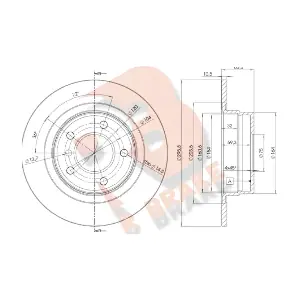 R BRAKE 78RBD21725