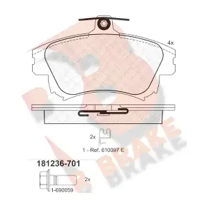 R BRAKE RB1236-701