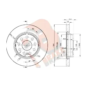 R BRAKE 78RBD25614