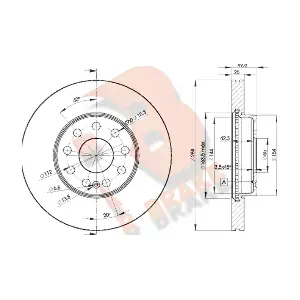 R BRAKE 78RBD25615