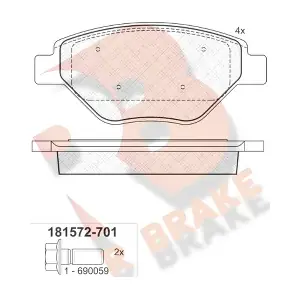 RB1572-701 R BRAKE