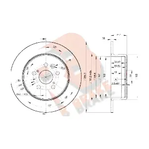 R BRAKE 78RBD20430