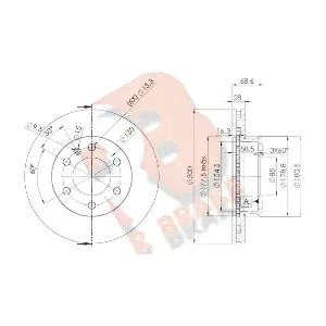 R BRAKE 78RBD20190