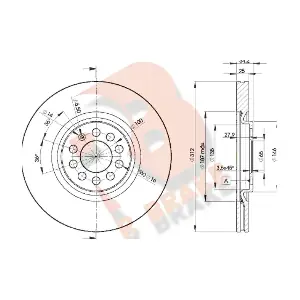 R BRAKE 78RBD25620