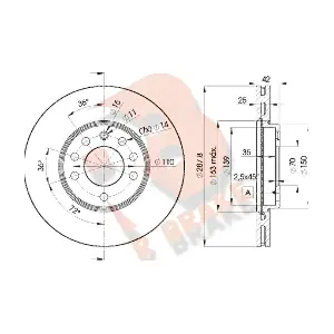 R BRAKE 78RBD29043