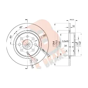 R BRAKE 78RBD20592