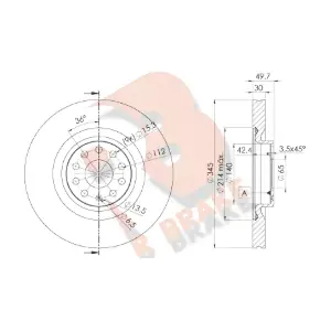 R BRAKE 78RBD14083