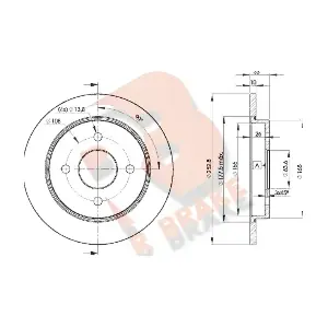 R BRAKE 78RBD27969