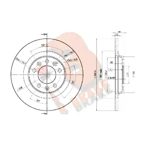 R BRAKE 78RBD24609