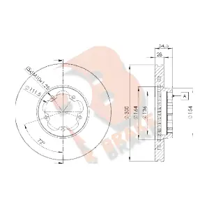 R BRAKE 78RBD25630