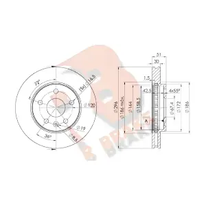 R BRAKE 78RBD24116