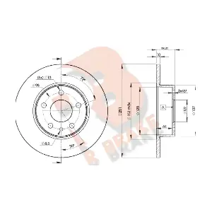R BRAKE 78RBD28684