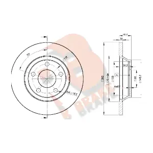 R BRAKE 78RBD24064