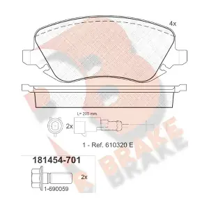 R BRAKE RB1454-701