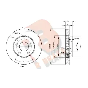R BRAKE 78RBD29057