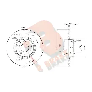 R BRAKE 78RBD28567