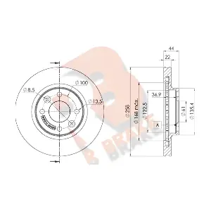 R BRAKE 78RBD23108