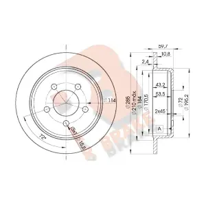78RBD25116 R BRAKE
