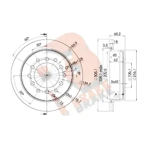 R BRAKE 78RBD22919