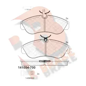 R BRAKE RB1054-700
