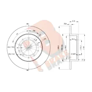 R BRAKE 78RBD20461